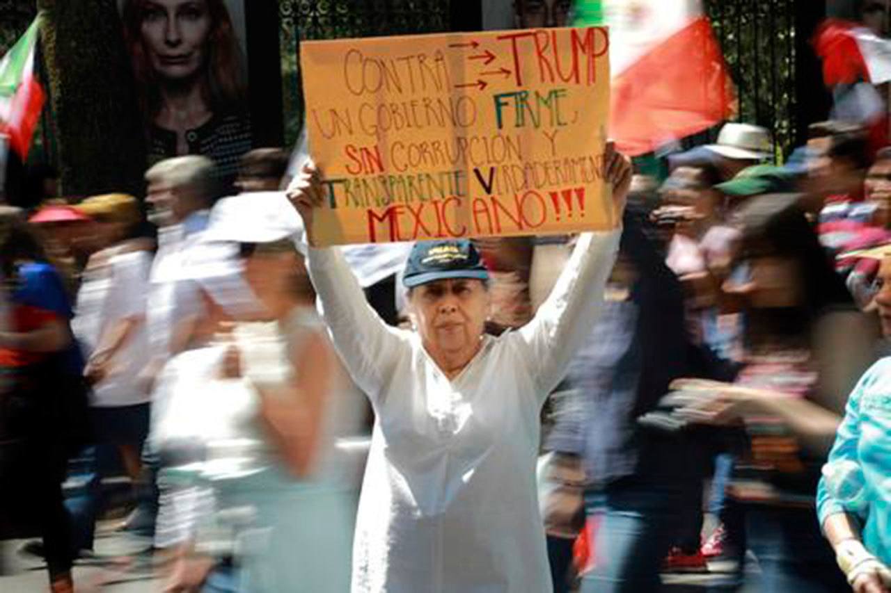 Marchan contra Trump en varias ciudades Mexicanas