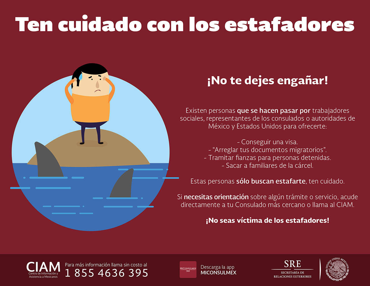 ¡Cuidado con los estafadores!