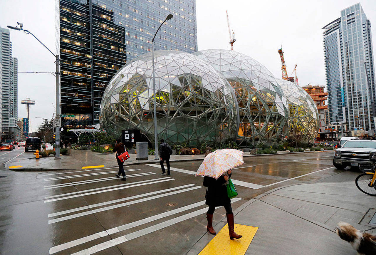 Las Esferas Florecen en la sede de Amazon en Seattle