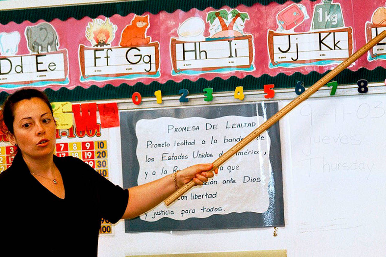 Washington tiene la novena brecha más grande del país entre los maestros y estudiantes Latinos