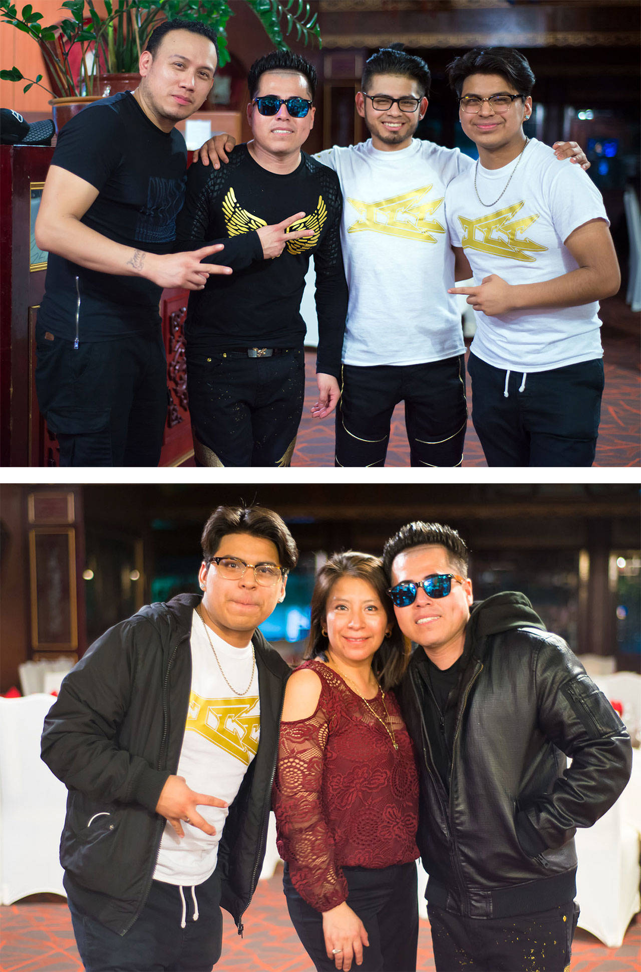 Alma junto al grupo de Cumbia ICC (Fotos: Domingo Flores)