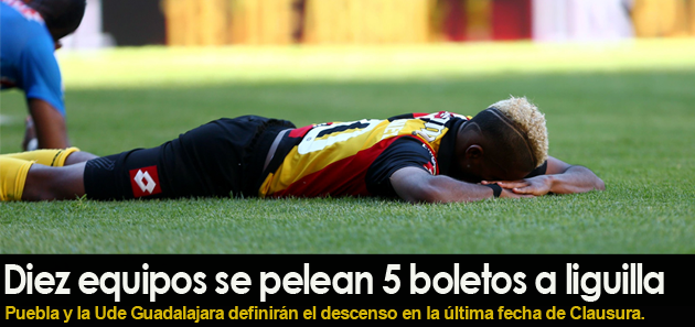 M&eacute;xico: Diez equipos se pelean 5 boletos a liguilla