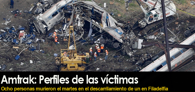 Amtrak: Perfiles de las v&iacute;ctimas del descarrilamiento