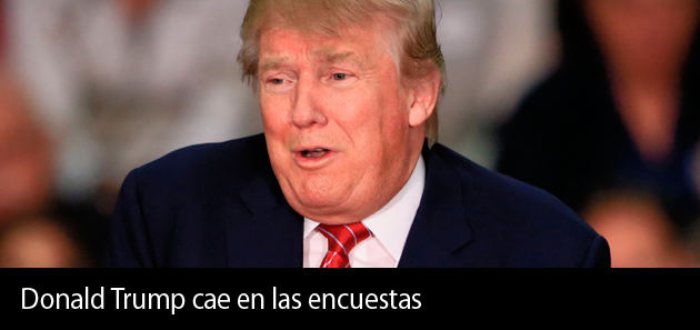 Trump cae en  las encuestas