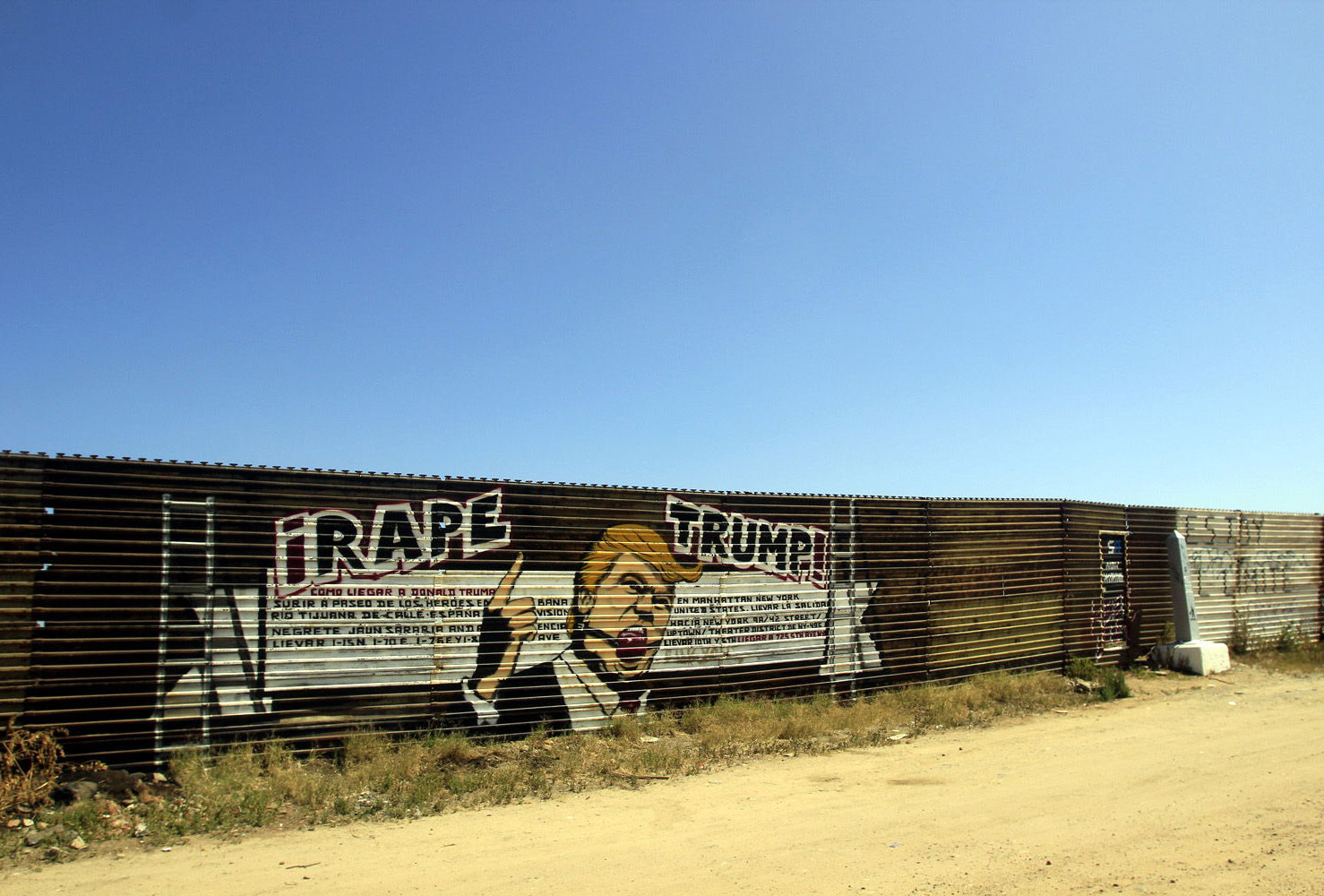 Una barda anti-Trump en la frontera