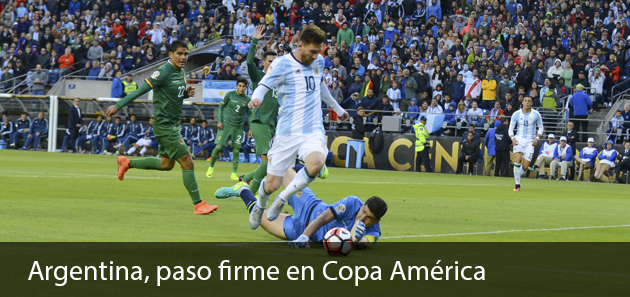 Argentina golea 3-0 a Bolivia en Seattle y gana su grupo