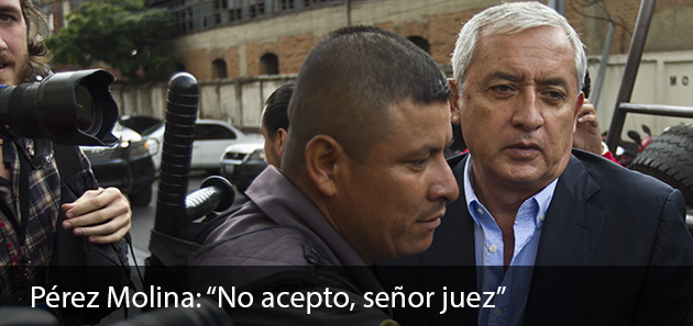 P&eacute;rez Molina rechaza  sindicaciones de presunta corrupci&oacute;n