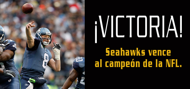 Espectacular victoria de Seahawks sobre el campe&oacute;n de la NFL