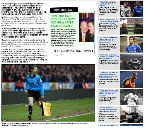 Sexismo en el f&uacute;tbol, y la arrogancia de un periodista