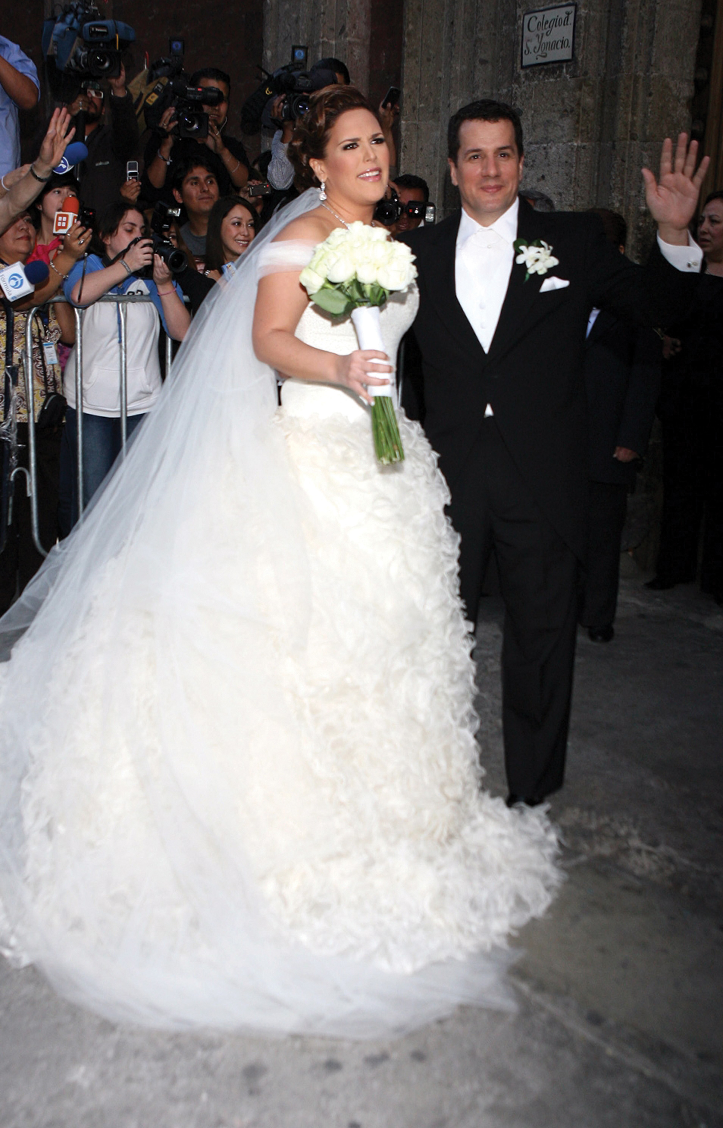 Lleg&oacute; radiante a su boda