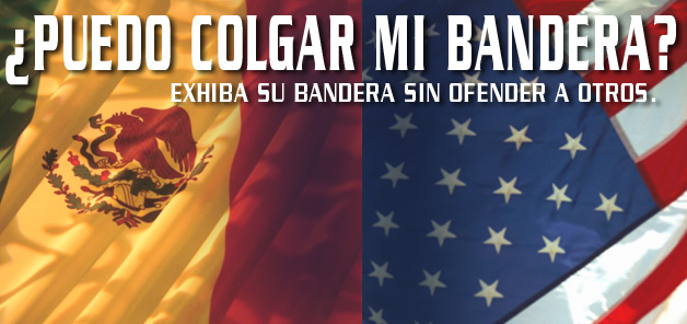 &iquest;Puedo colgar mi bandera?