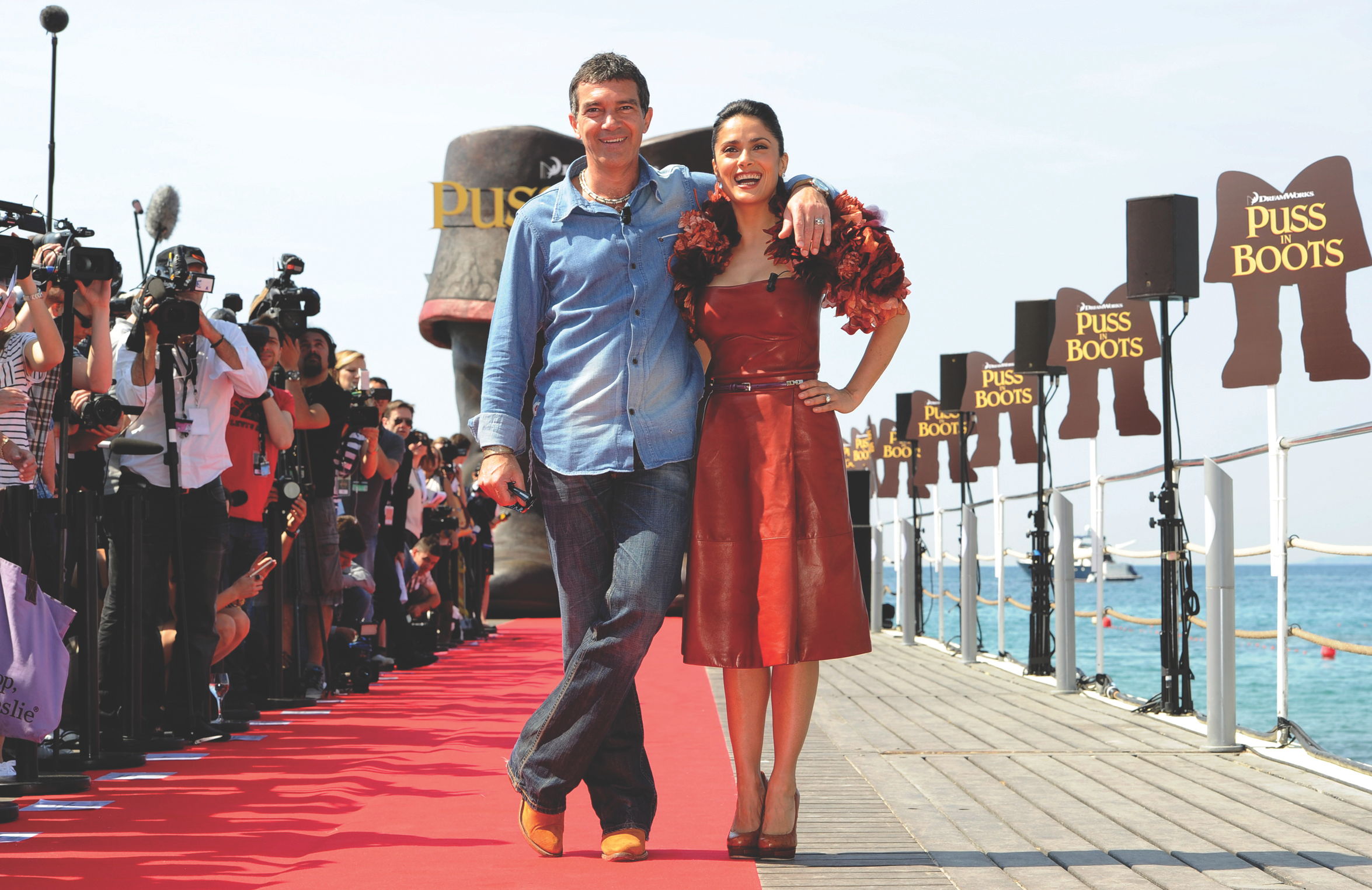 Banderas y Hayek:  &iexcl;Ahora podemos ser gatos en Hollywood!