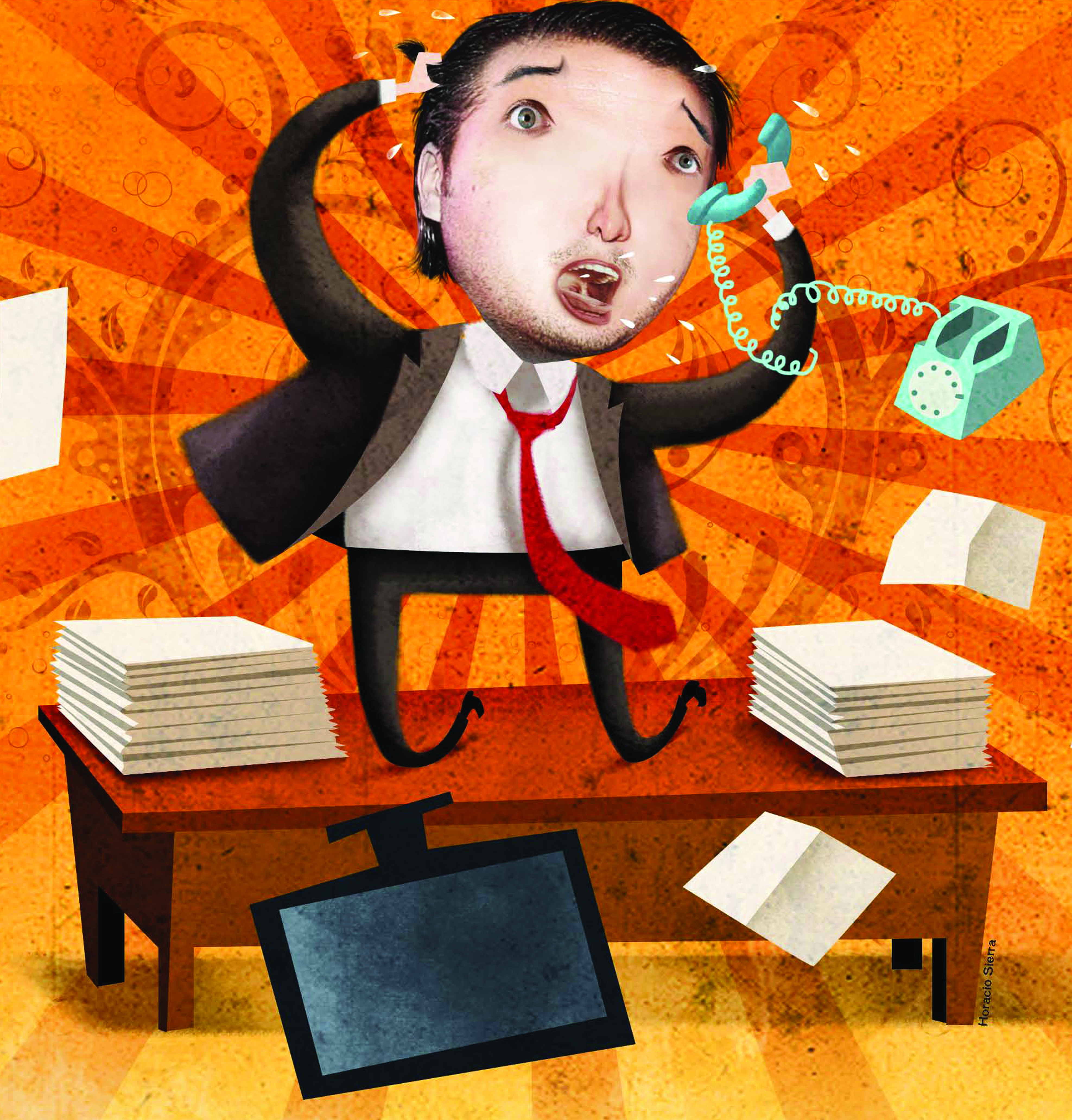 Quemado  por el trabajo