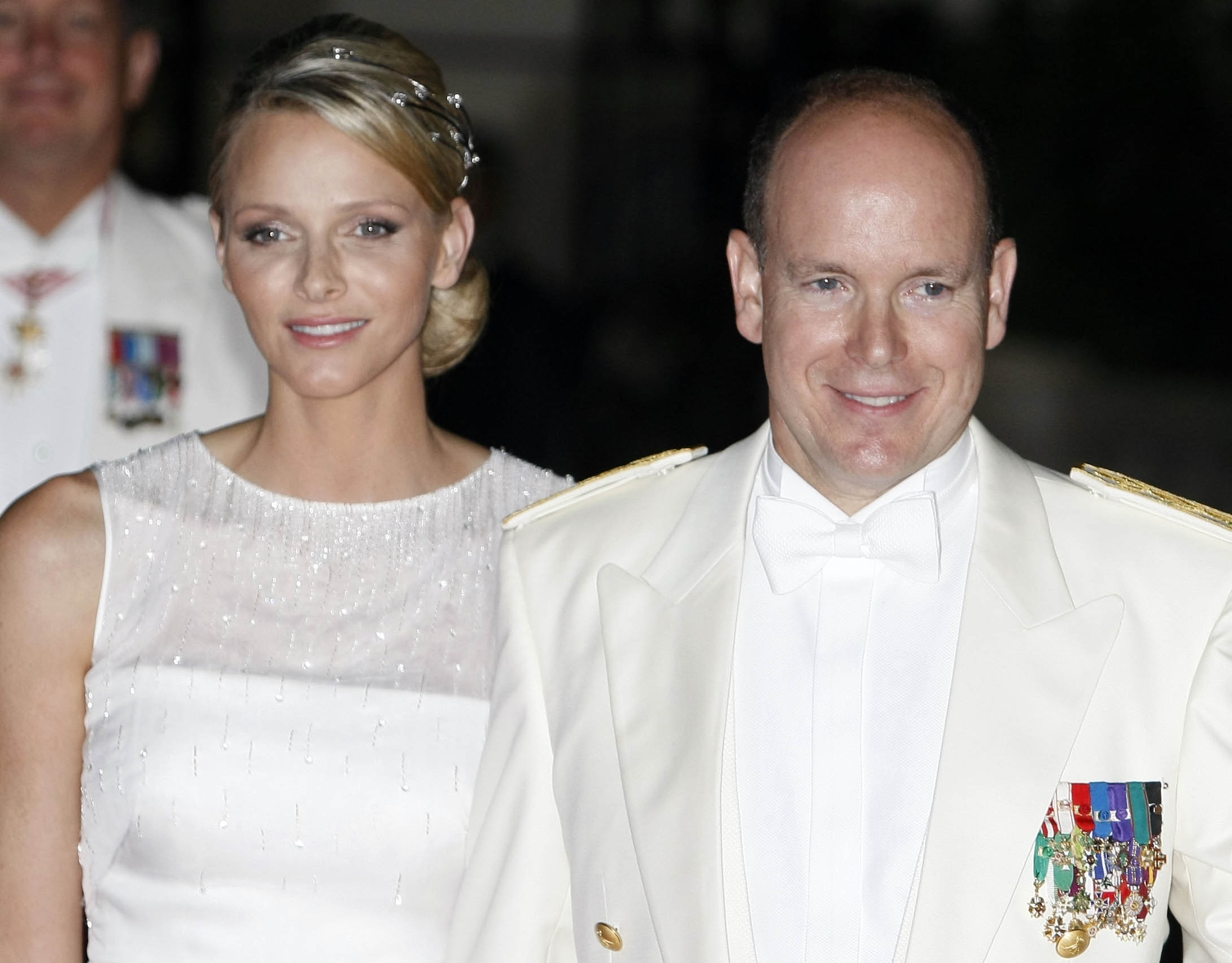La princesa Charlene de Mónaco lució una original tiara nupcial