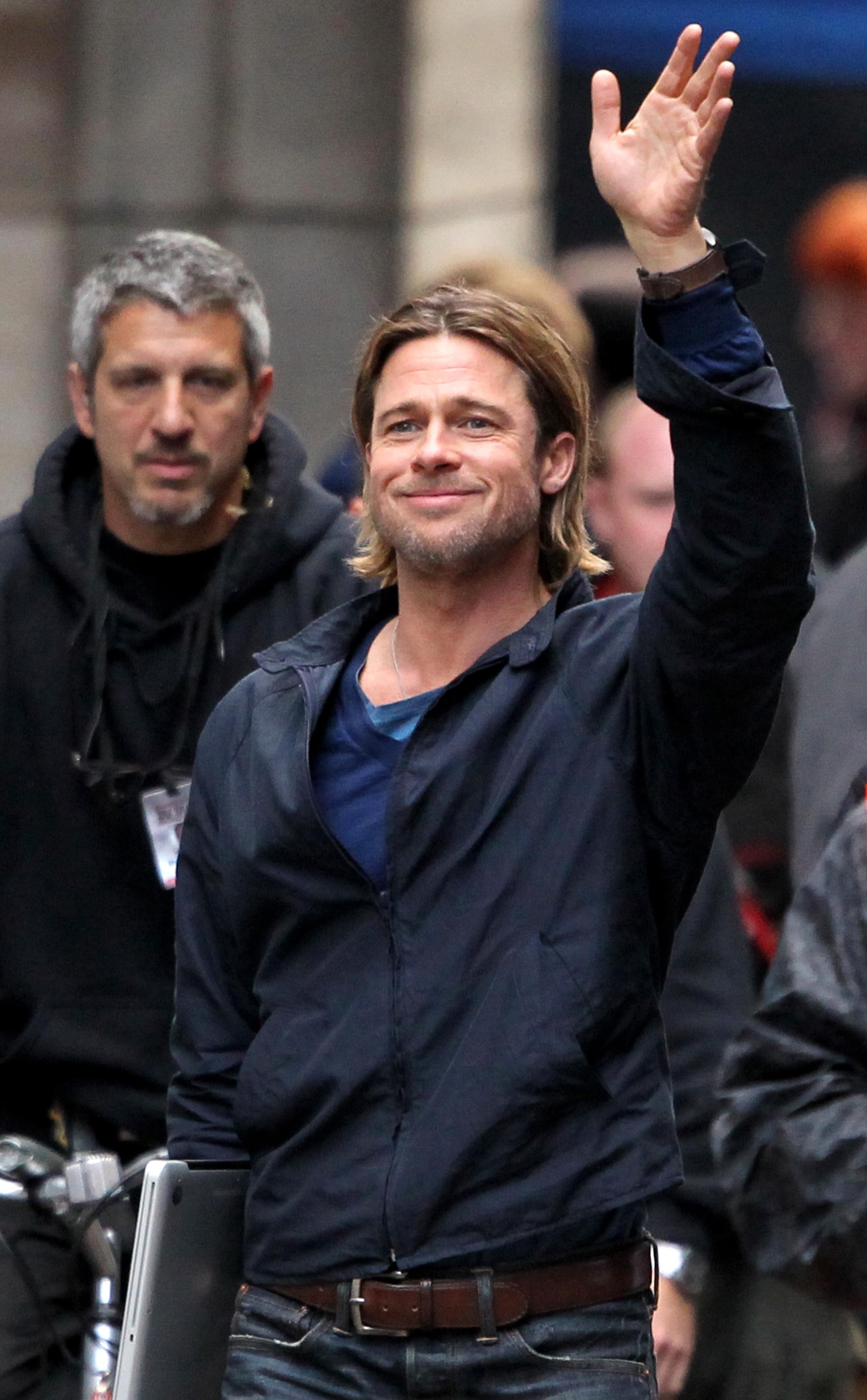 Brad Pitt filma pel&iacute;cula de zombies en Glasgow