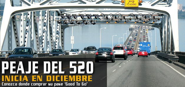 Peaje del 520  inicia en diciembre