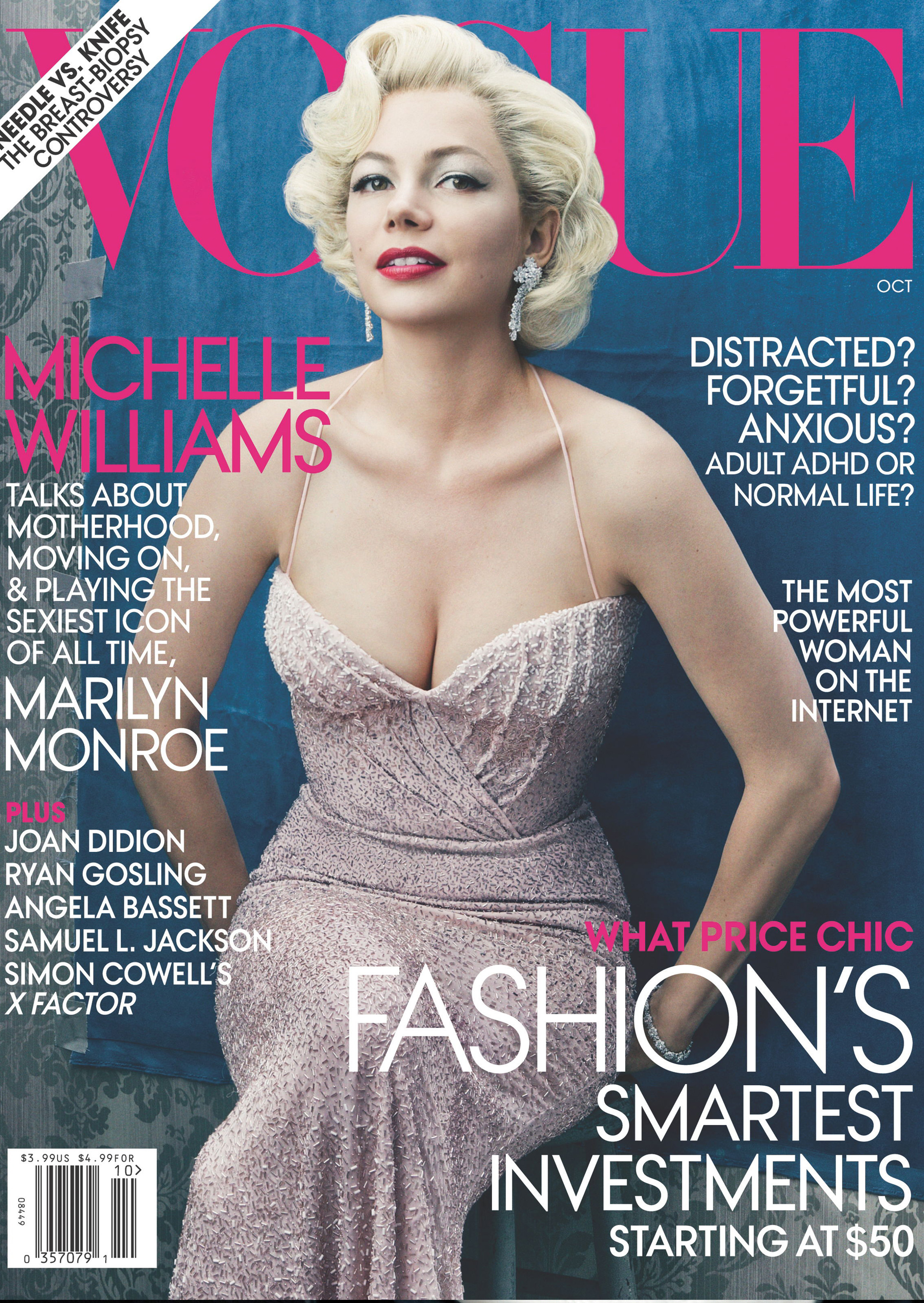 Michelle Williams habla de Ledger, Marilyn Monroe