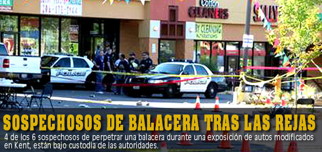 Sospechosos de balacera tras las rejas