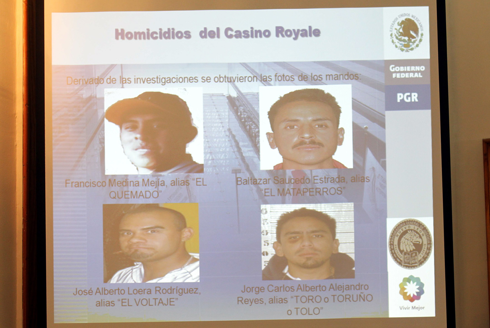 Identifican a l&iacute;deres de ataque a Casino