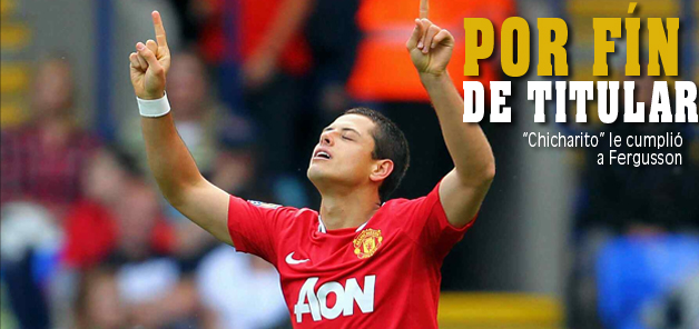 Anota 'Chicharito' doblete ante Bolton