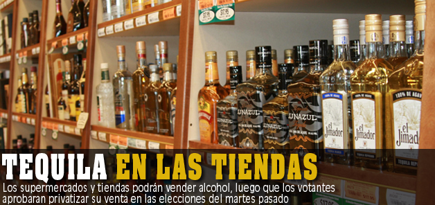Tequila en las tiendas