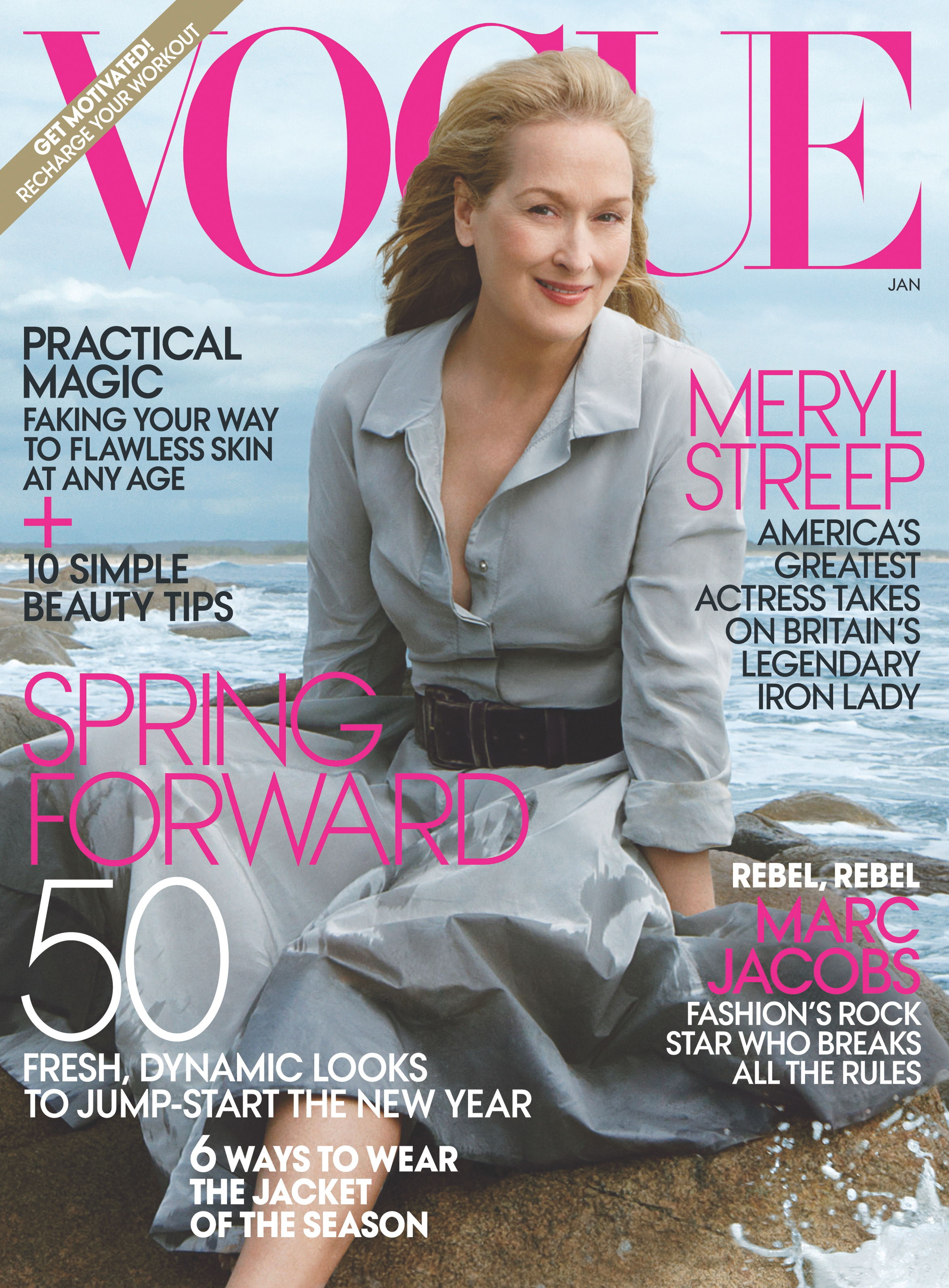 Meryl Streep en carátula de Vogue, por primera vez