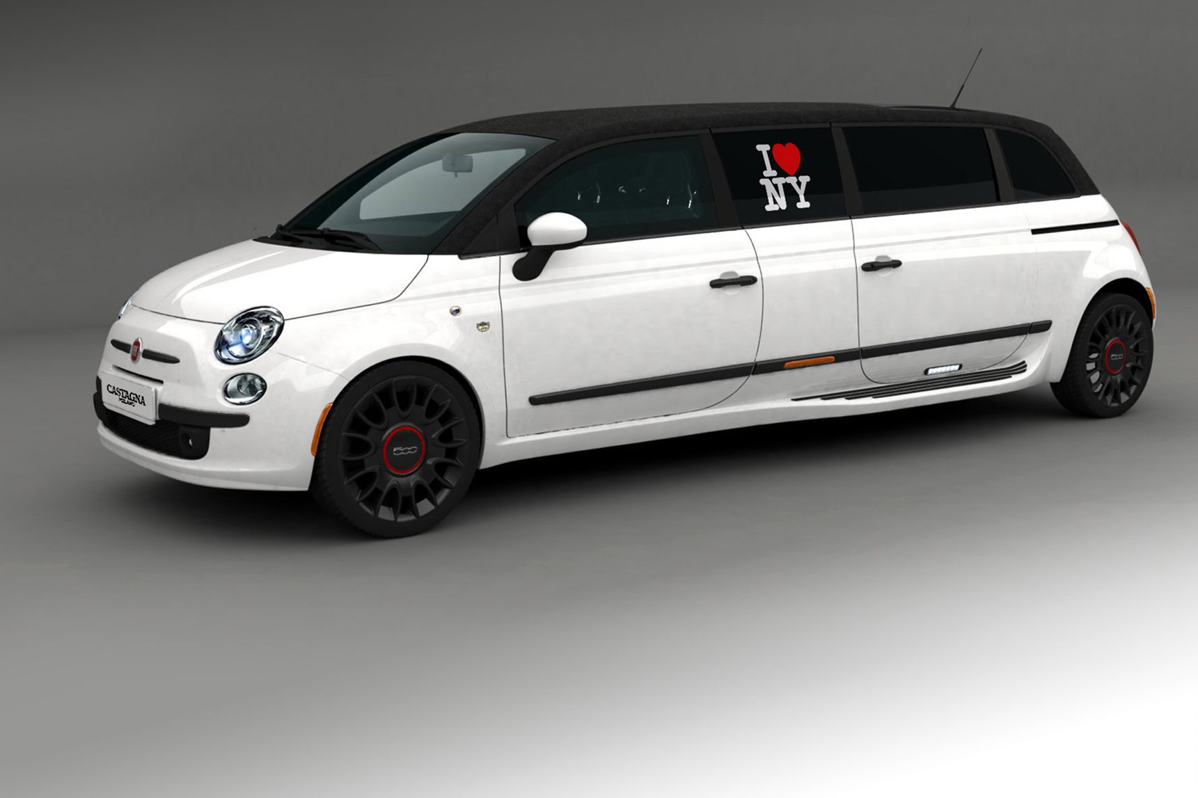 Convierten en limosina  al Fiat 500