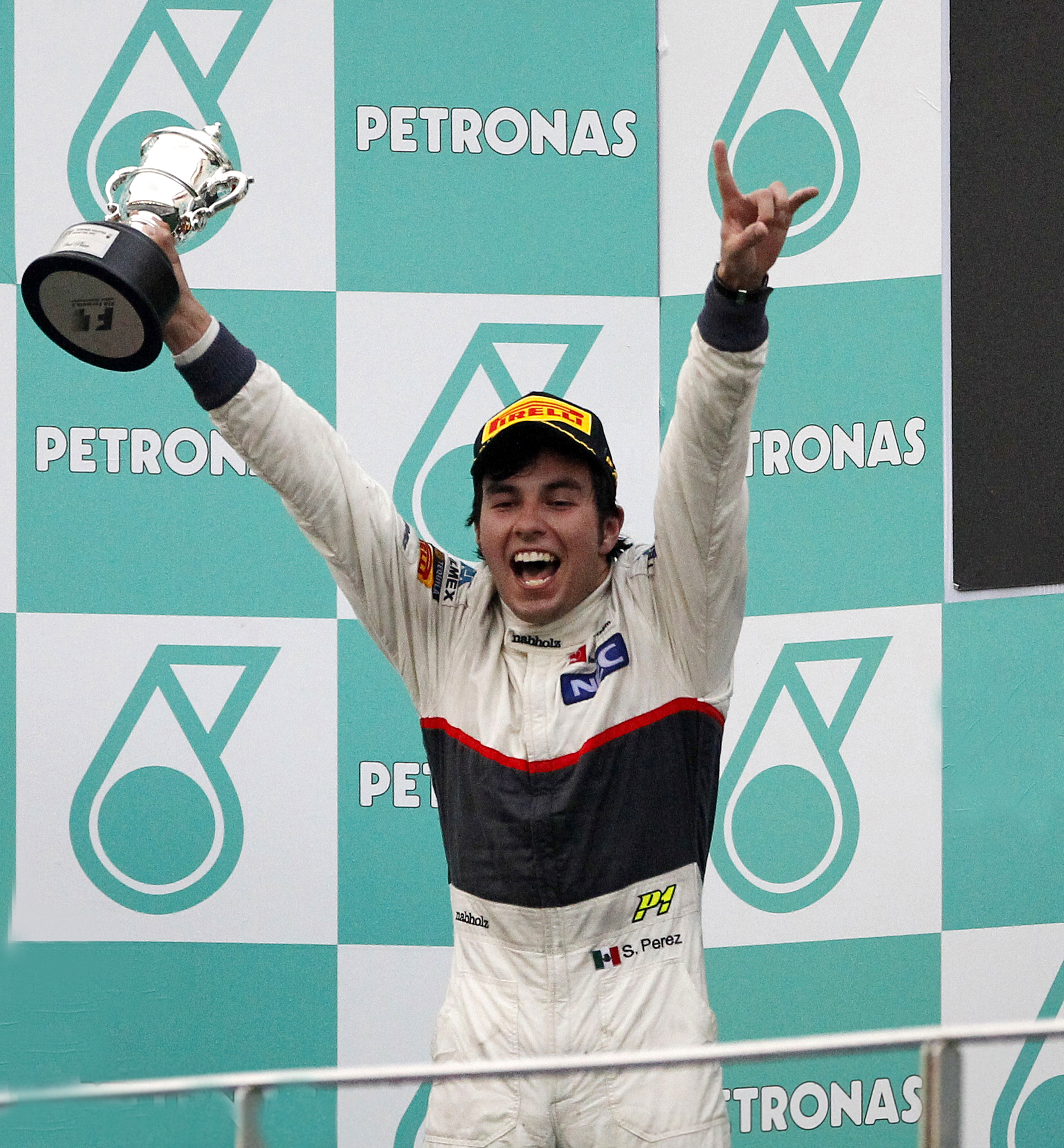 “Carrer&oacute;n” de Sergio P&eacute;rez en Malasia