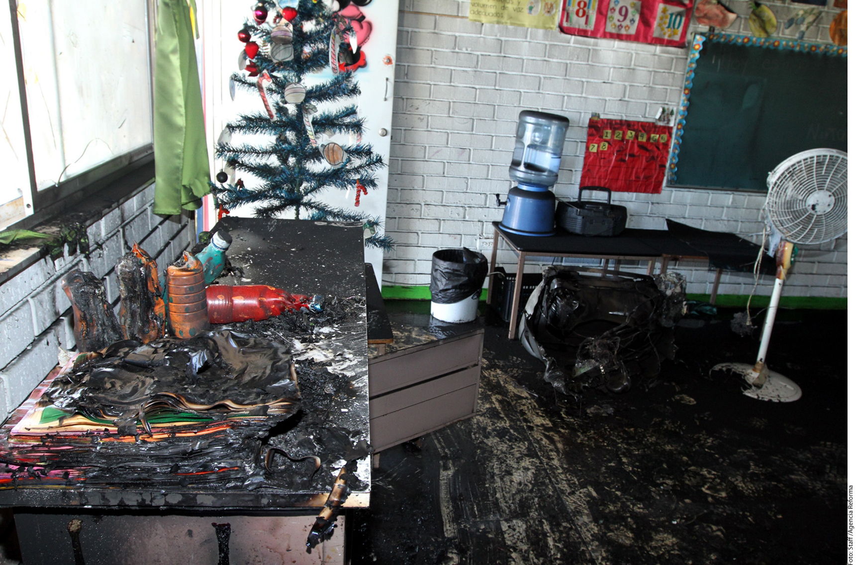 Incendios en planteles escolares