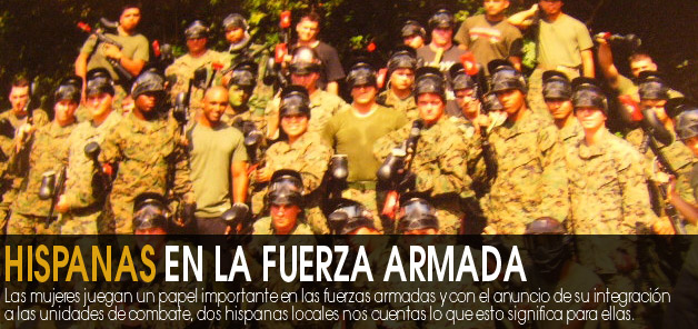 Hispanas  en la fuerza armada