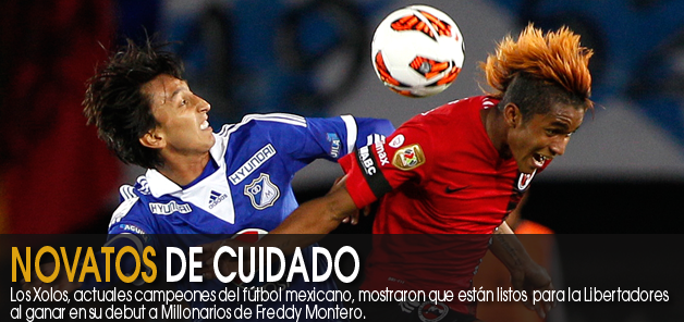 Debutan Xolos certeros en Libertadores