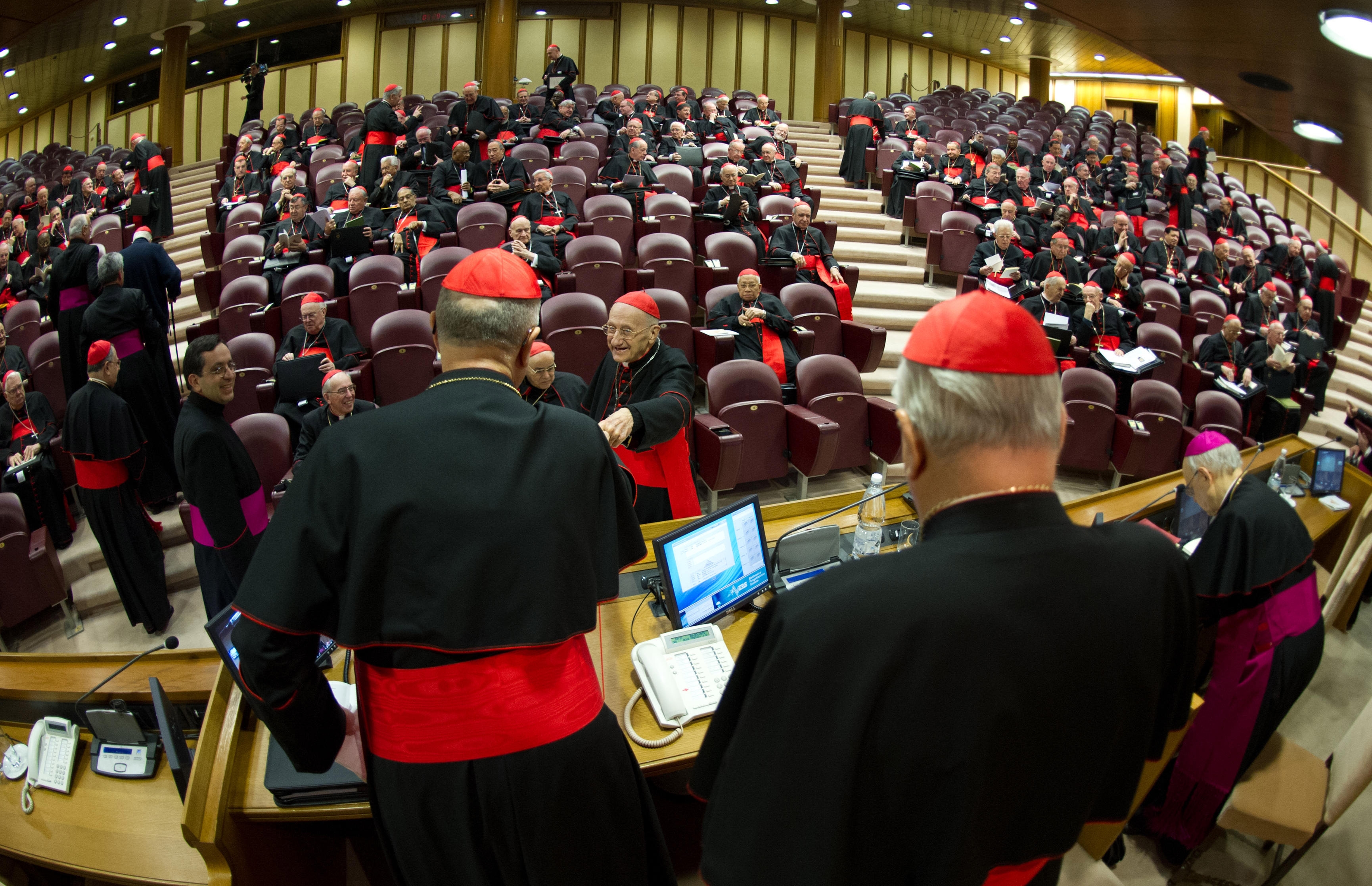 Cardenales inician reuniones previas a c&oacute;nclave