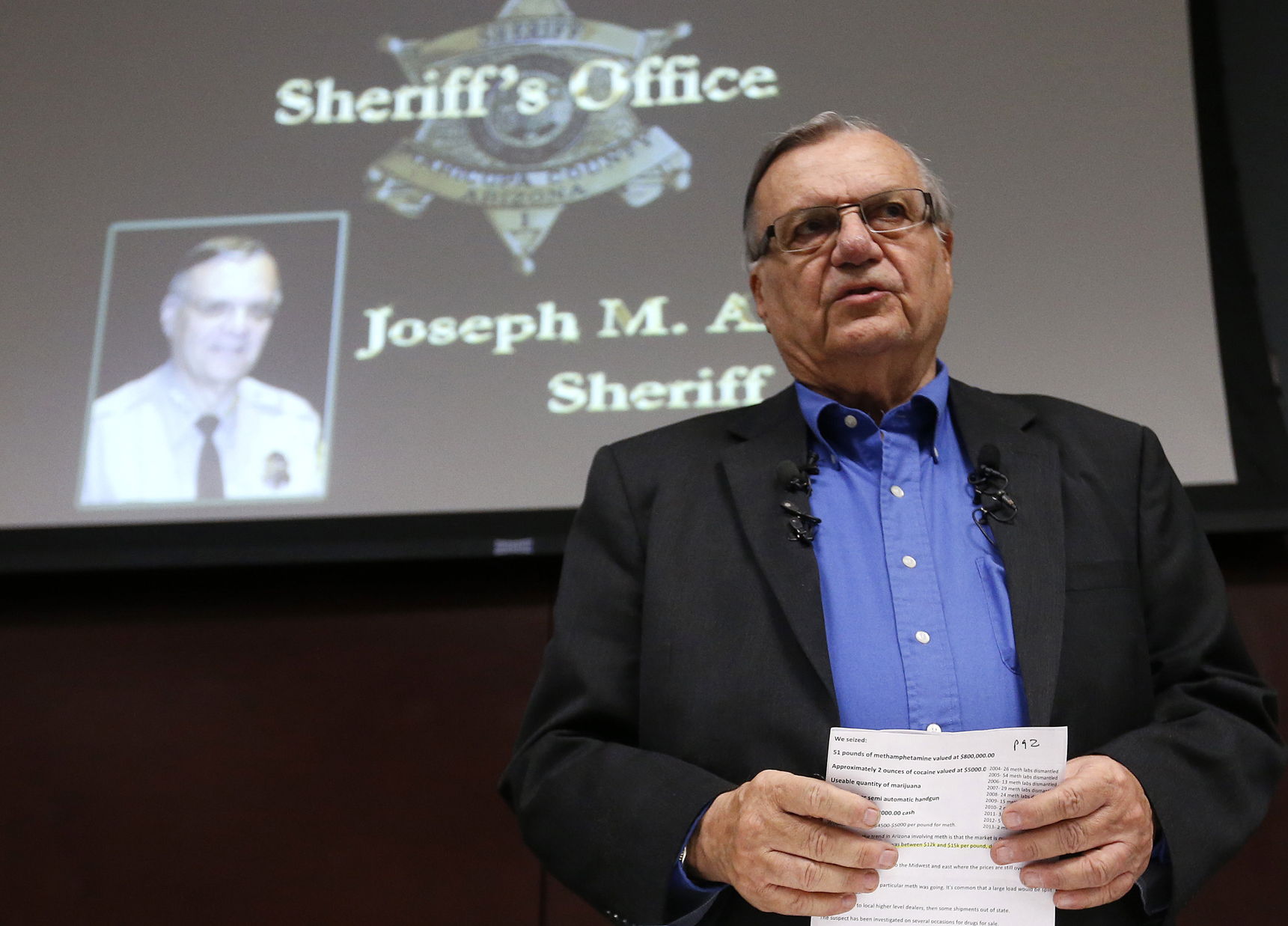 Arpaio suspende vigilancia de inmigraci&oacute;n