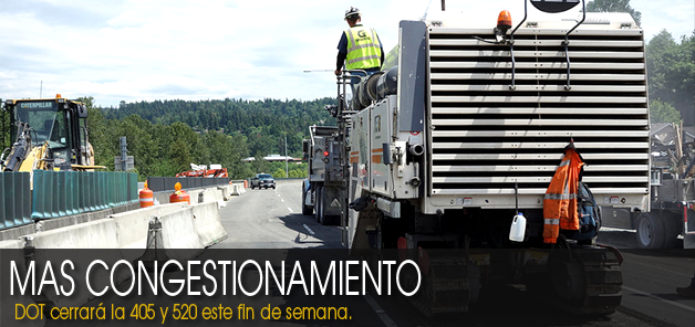 Habr&aacute; clausuras para llegar a Bellevue y Seattle