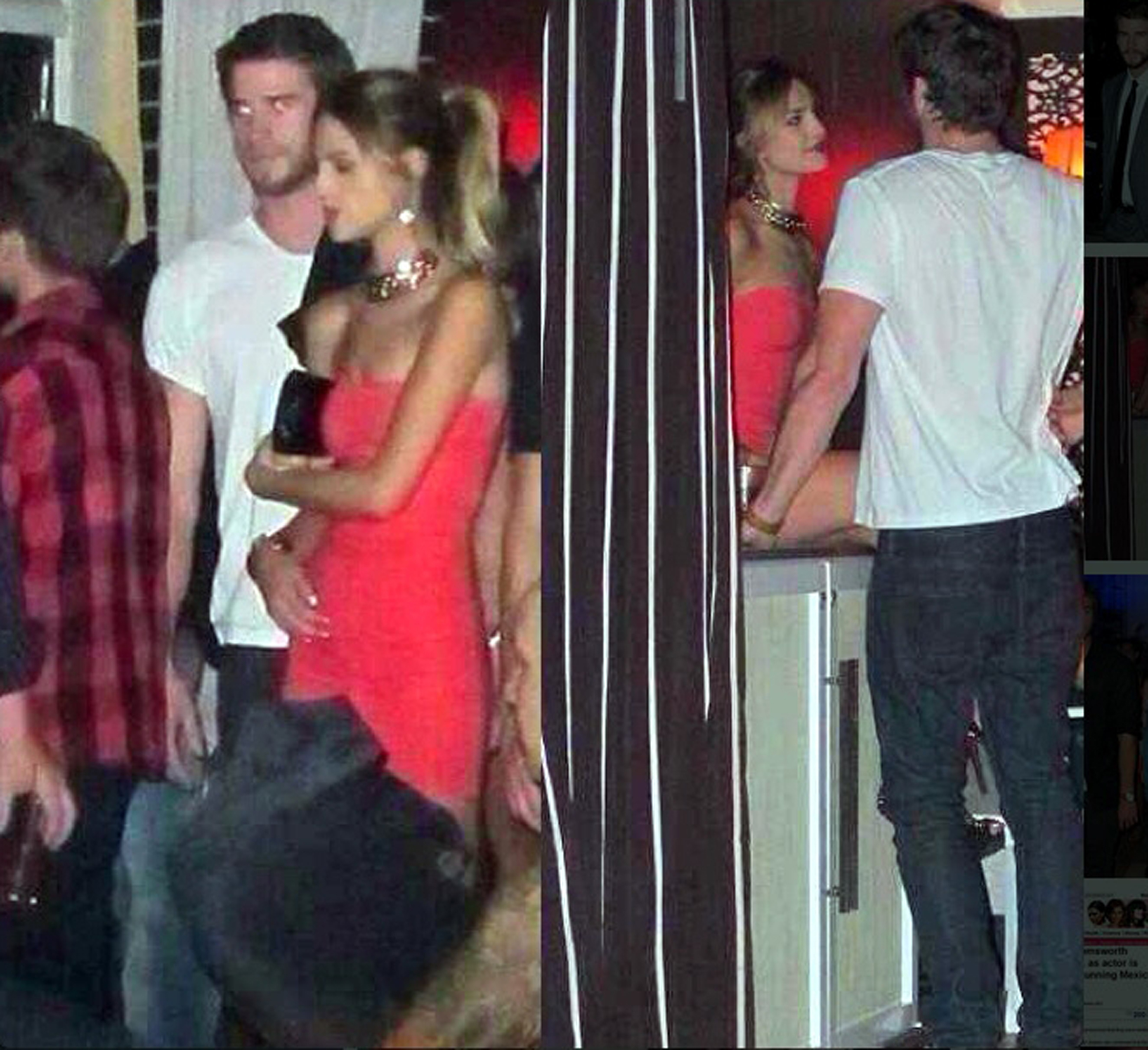 Captan bes&aacute;ndose a Eiza y Liam