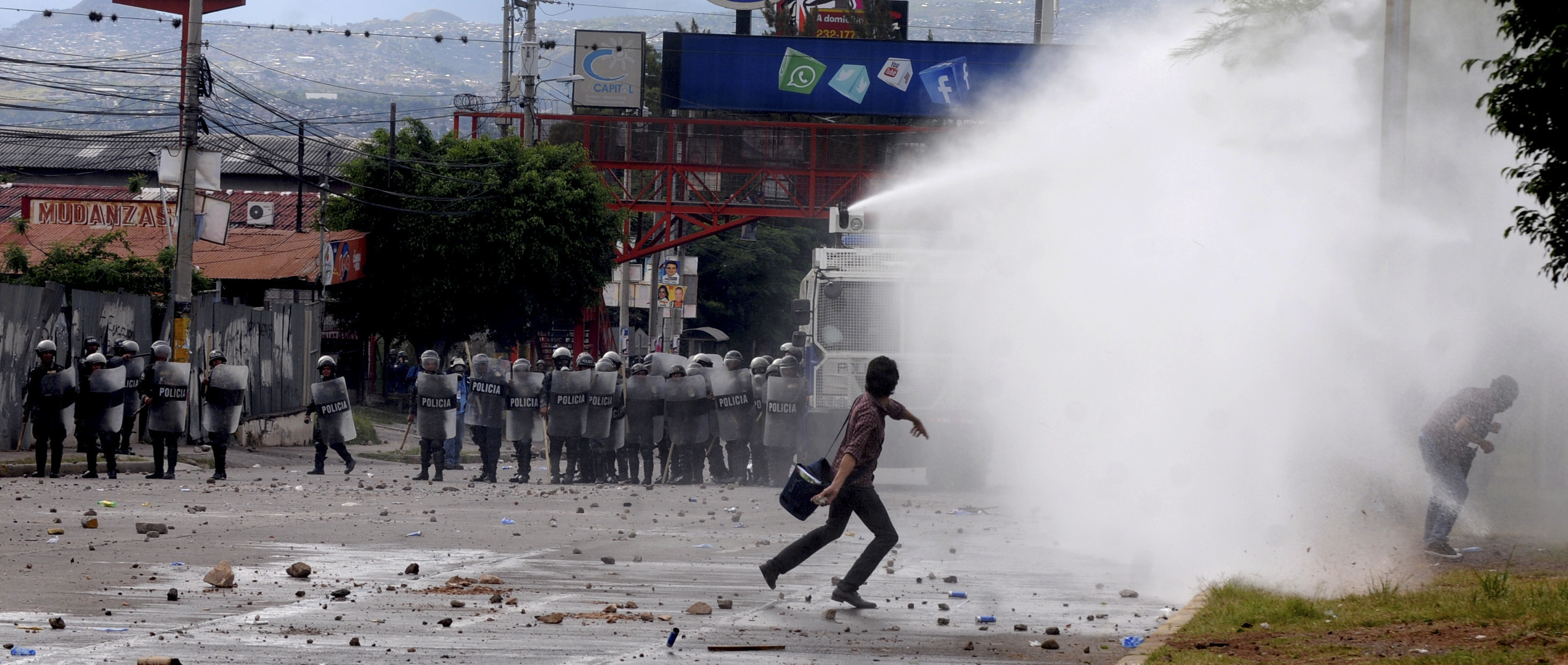 Protestan por resultado electoral en Honduras