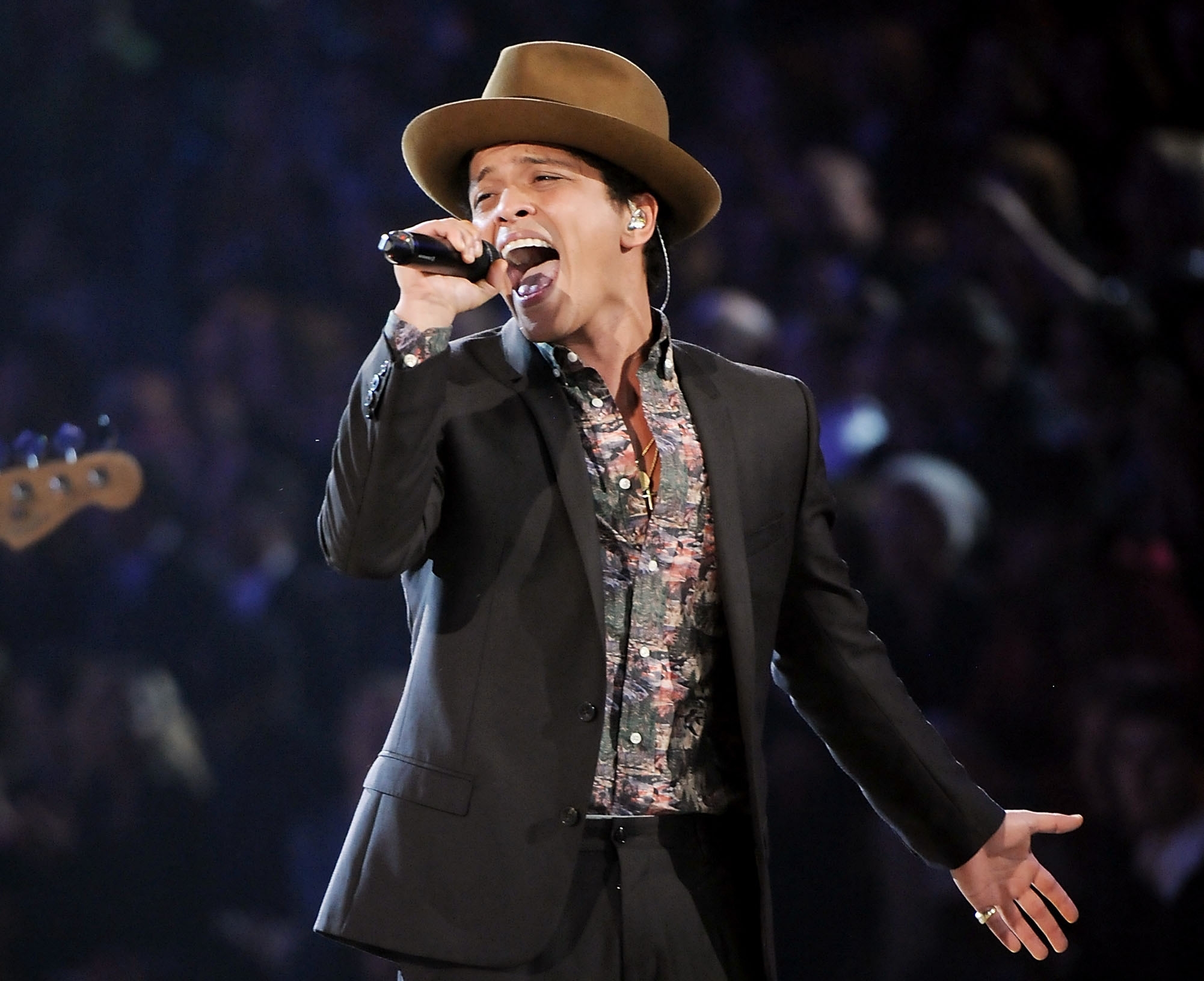 Bruno Mars se prepara para el Super Bowl