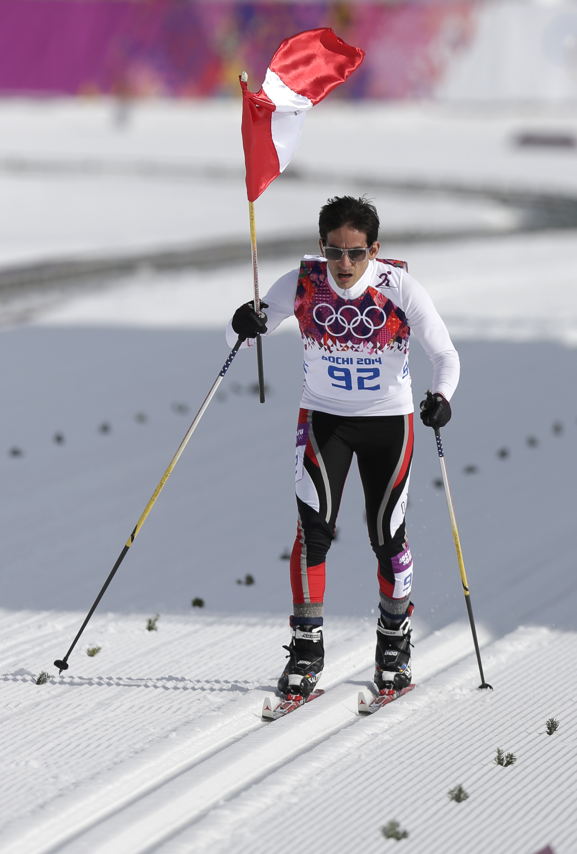 El coraje del peruano Carcel&eacute;n en Sochi