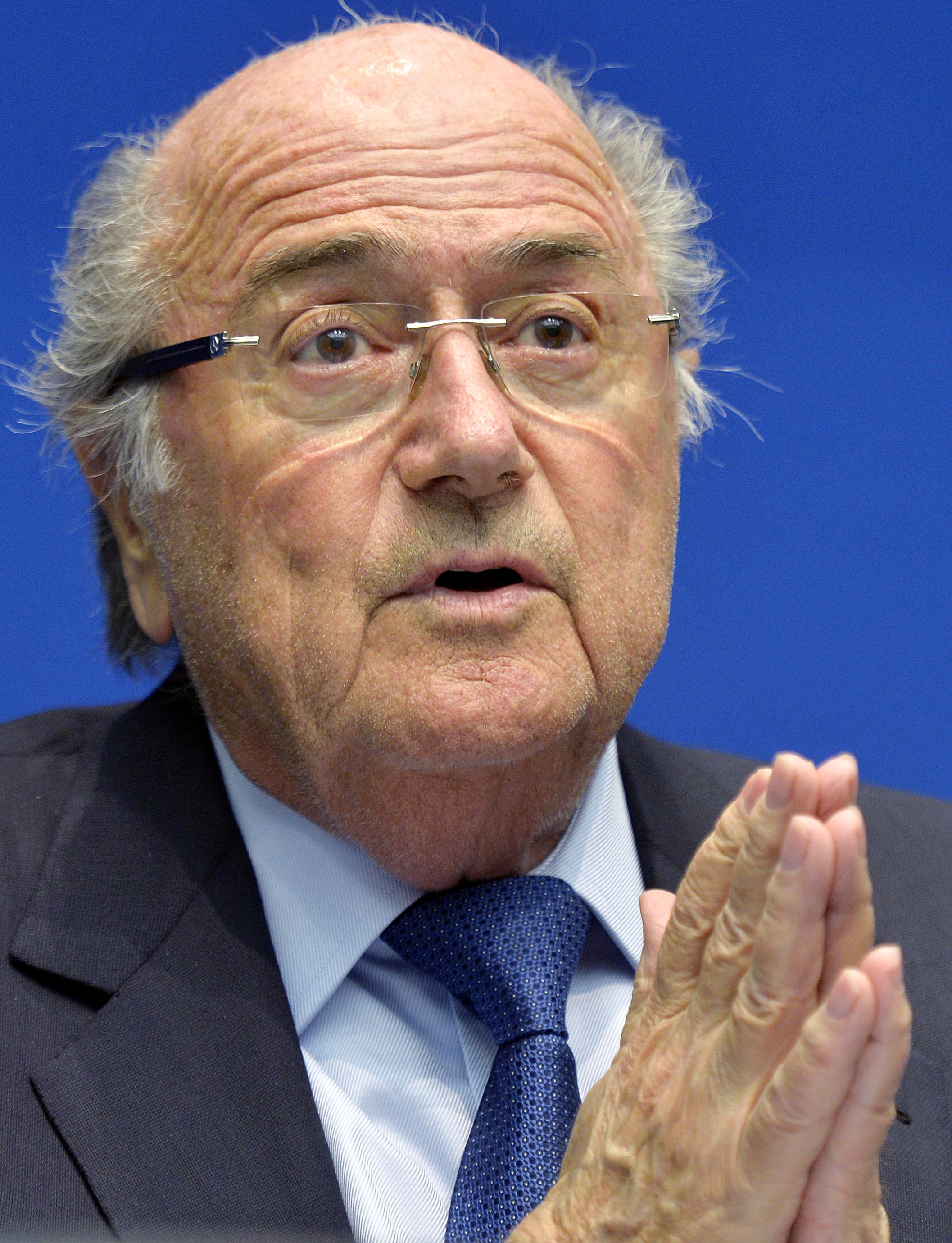 Blatter no habla sobre denuncias de corrupci&oacute;n