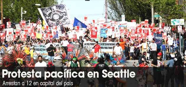 Arrestan 12 en protesta por deportaciones en EEUU