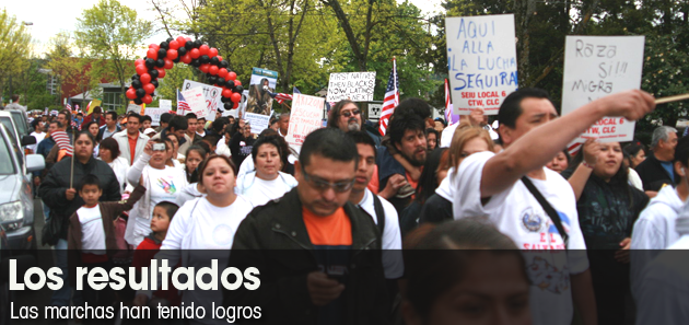 Los resultados de las marchas