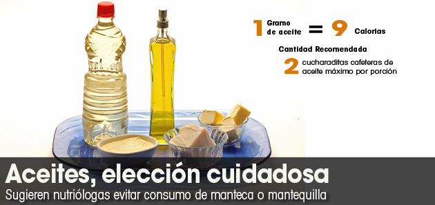 Aceites, elecci&oacute;n cuidadosa