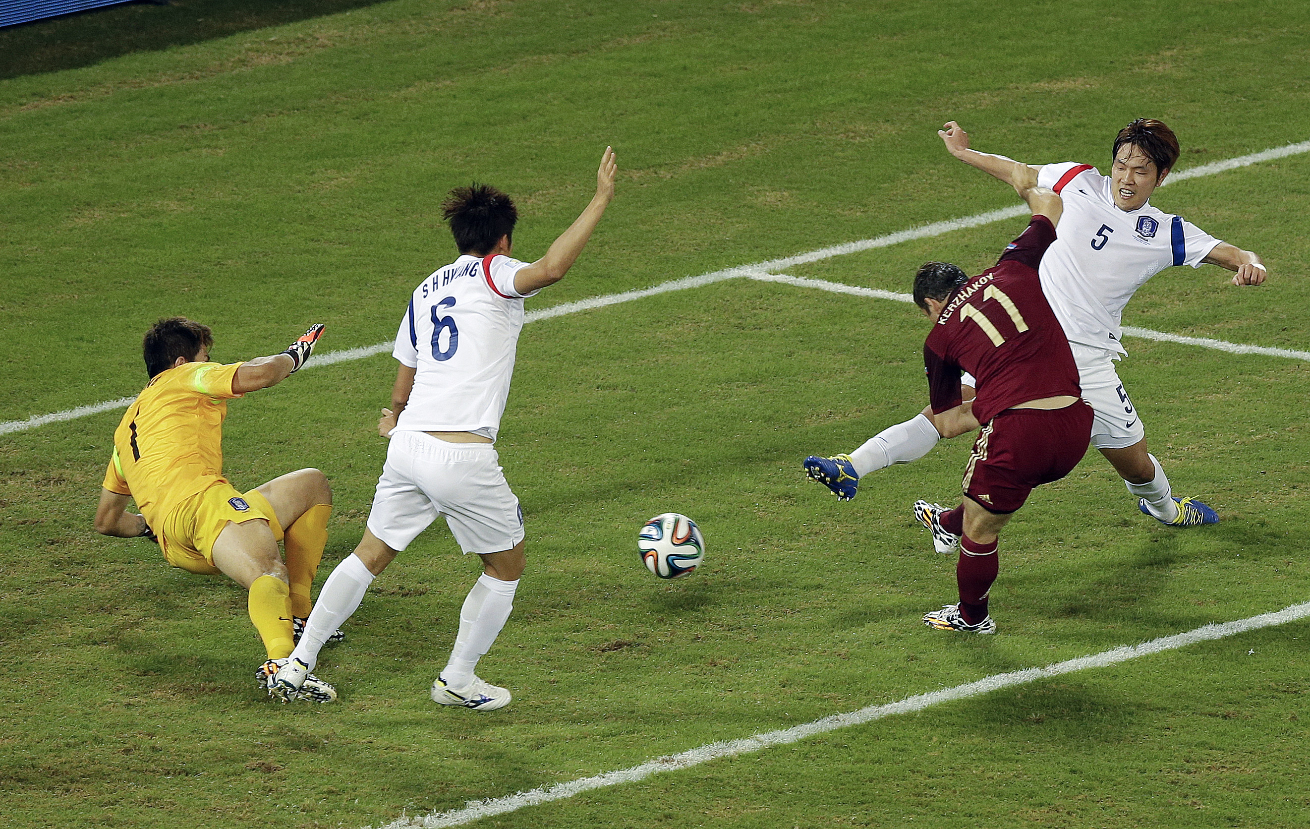 Rusia empata 1-1 con Corea