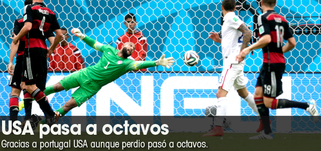 Alemania vence 1-0 a EEUU, los dos pasan a octavos