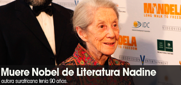 Muere Nobel de Literatura Nadine Gordimer