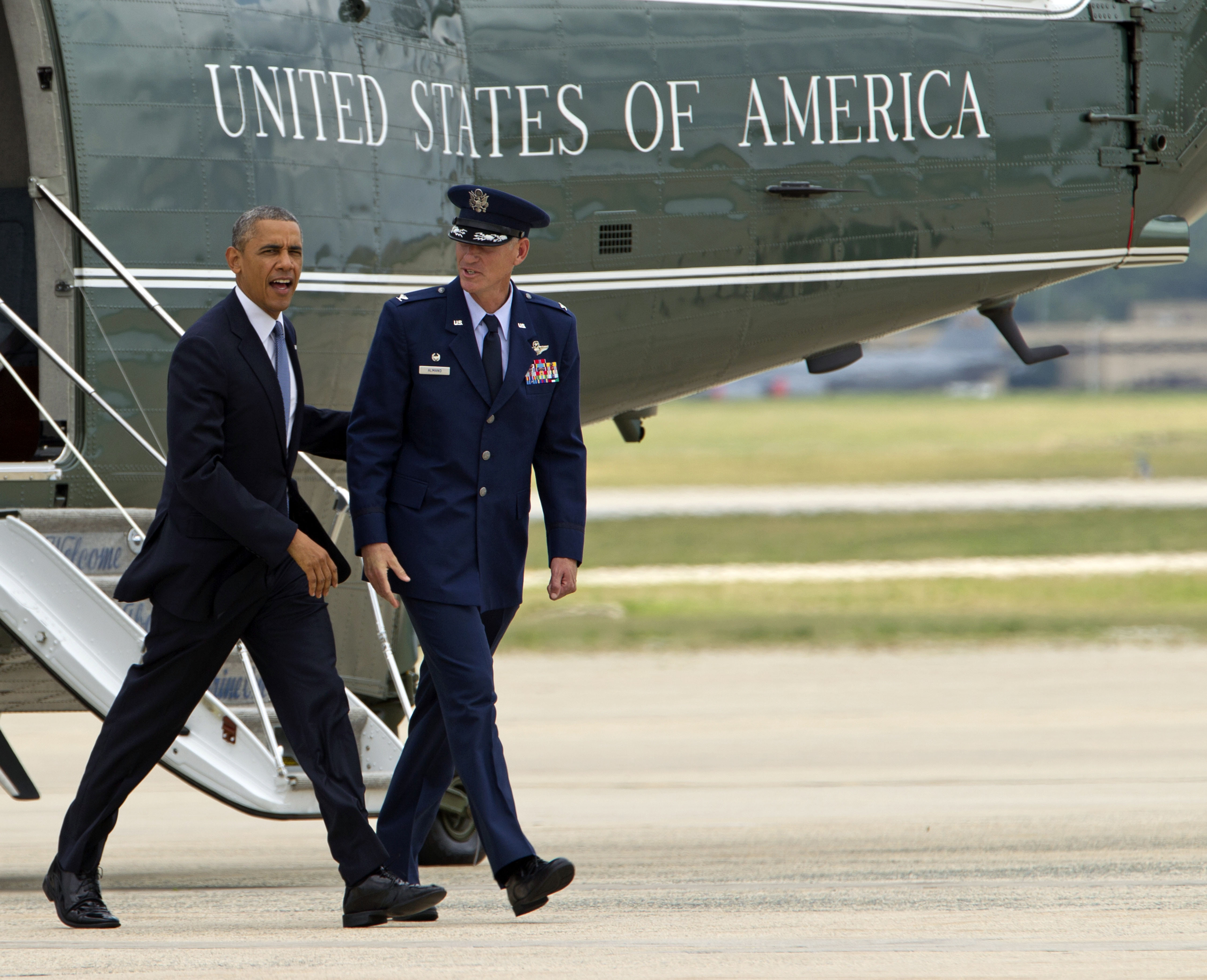 President Obama arrives in Seattle