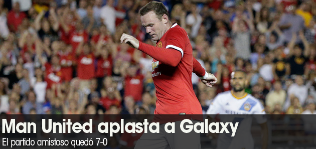 Man United aplasta a Galaxy 7-0 en California