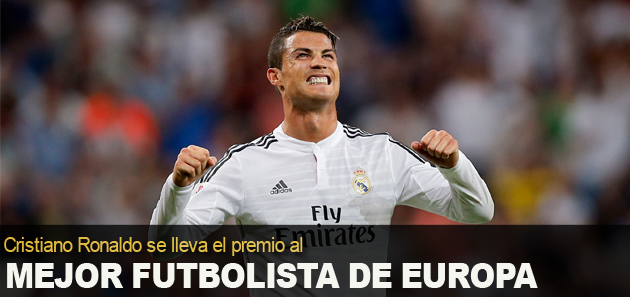 CR7 gana premio al mejor futbolista de Europa