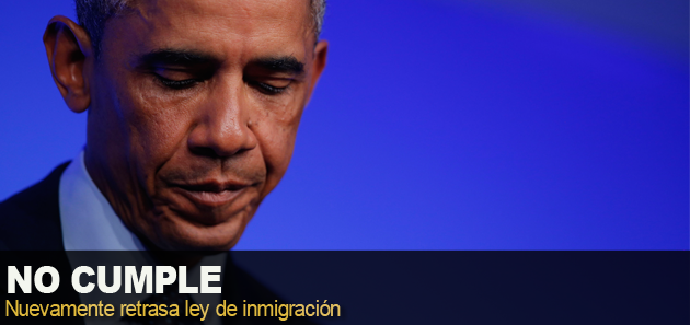 Obama retrasa promesas de inmigraci&oacute;n hasta finales de 2014