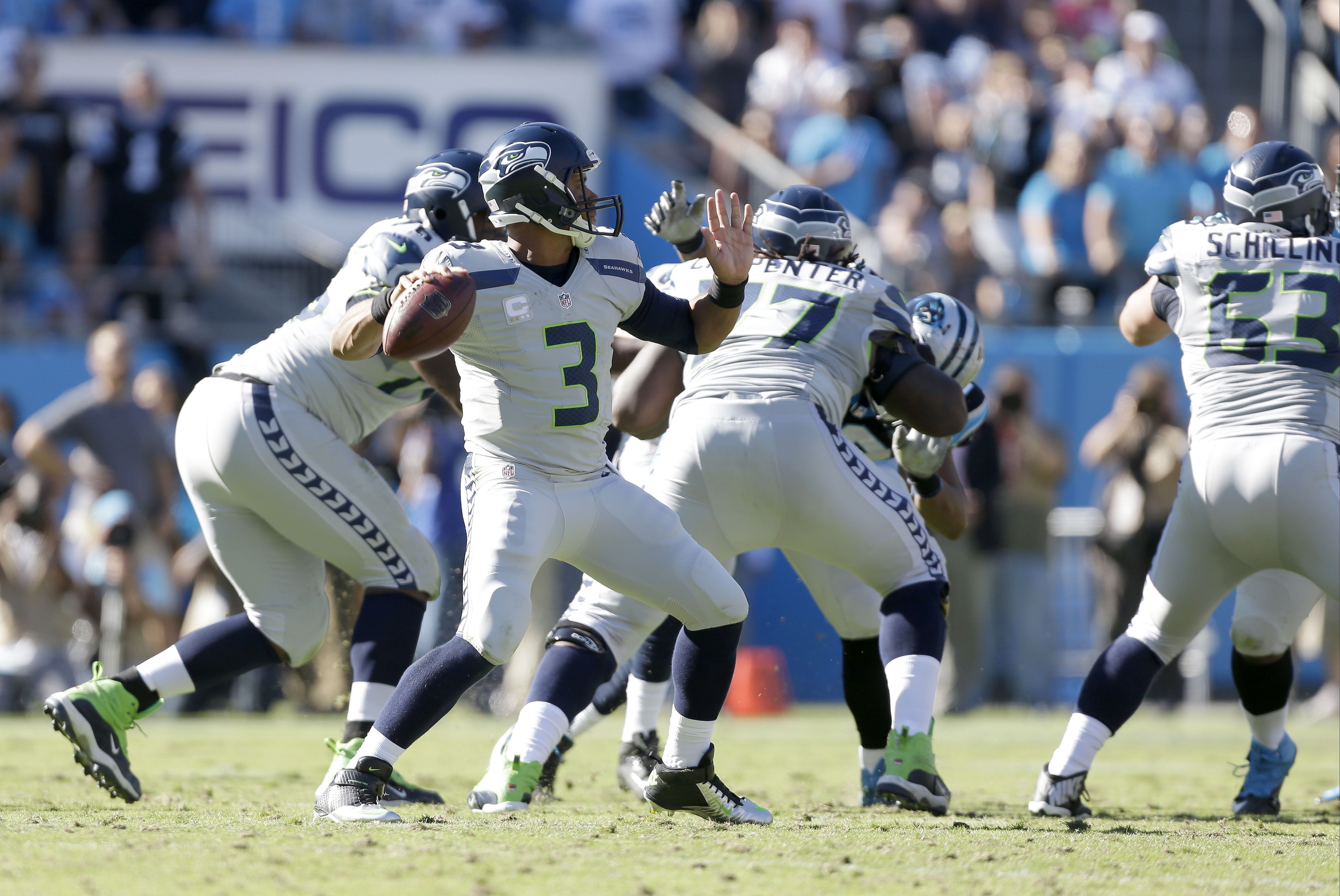 Wilson  comanda  remontada de los  Seahawks